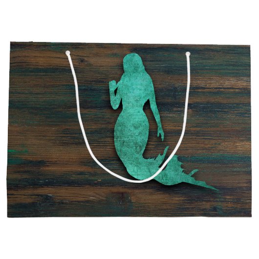 Rustic Mermaid (Blauwgroen) Groot Cadeauzakje (Achterkant)
