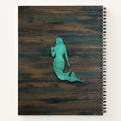 Rustic Mermaid (Blauwgroen) Notitieboek (Achterkant)
