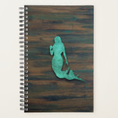 Rustic Mermaid (Blauwgroen) Planner (Voorkant)