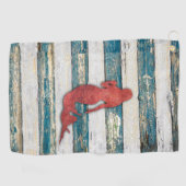 Rustic Mermaid (rood) Golfhanddoek (Horizontaal)