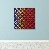 Rustic Mermaid Scales Canvas Afdruk (Insitu (Houten vloer))