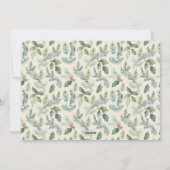 Rustic Merry Christmas Botanische Foto Feestdagenkaart (Achterkant)