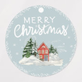 Rustic Merry Christmas Candle Patch Labels (Design 2)