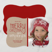 RUSTIC MERRY CHRISTMAS | HOLIDAIRE FOTOKAART FEESTDAGENKAART (Voorkant / Achterkant)