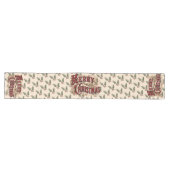 Rustic "Merry Christmas" with Holly Table Runner Lange Tafelloper (Horizontaal)