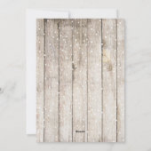 Rustic Merry kerst 3 foto's van collage barhout Feestdagenkaart (Achterkant)