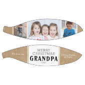 Rustic Merry kerst Grandpa 3 Foto collage Basketbal (Panelen)