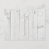 Rustic Merry kerstfoto Foto Feestdagenkaart (Achterkant)