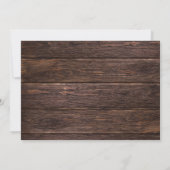 Rustic Merry Kerstmis - Hout & Instant Photo Invi Kaart (Achterkant)