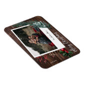 Rustic Merry Kerstmis - Onmiddellijke foto Magneet (Rechterzijde)