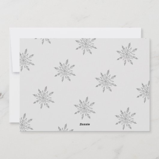 Rustic Merry-kerstscript bedrijf Feestdagenkaart (Achterkant)