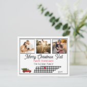 Rustic Merry kersttennessee Foliday Feestdagenkaart (Staand voorkant)