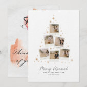 Rustic Merry Married Card Kaart (Voorkant / Achterkant)