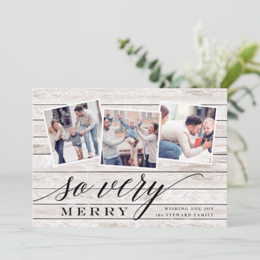 Rustic Merry | Vakantiefoto Collage Kaart (Staand voorkant)