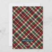 Rustic Merry Wenst Australische herdershond besnee Feestdagenkaart (Achterkant)