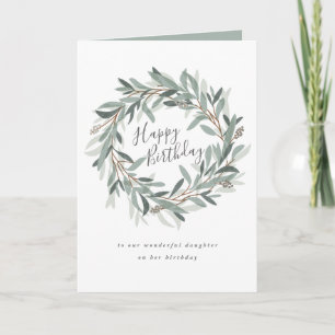 Rustic met vrouw voor gelukkige verjaardag kaart