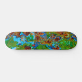 Rustic Metal Peeling Paint  Grunge Funny - Persoonlijk Skateboard (Horizontaal)