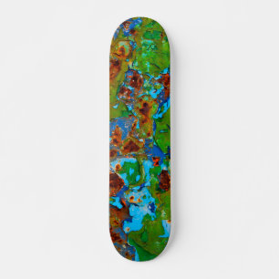 Rustic Metal Peeling Paint  Grunge Funny - Persoonlijk Skateboard
