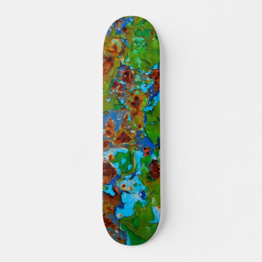 Rustic Metal Peeling Paint  Grunge Funny - Persoonlijk Skateboard (Voorkant)
