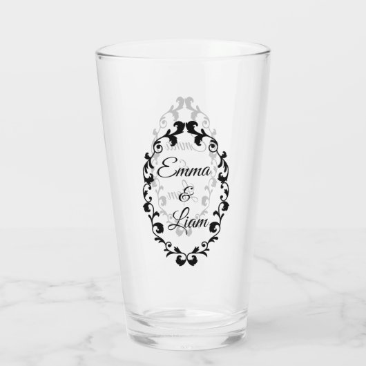 Rustic Mexican Wedding Cups & Glasses Glas (Achterkant)
