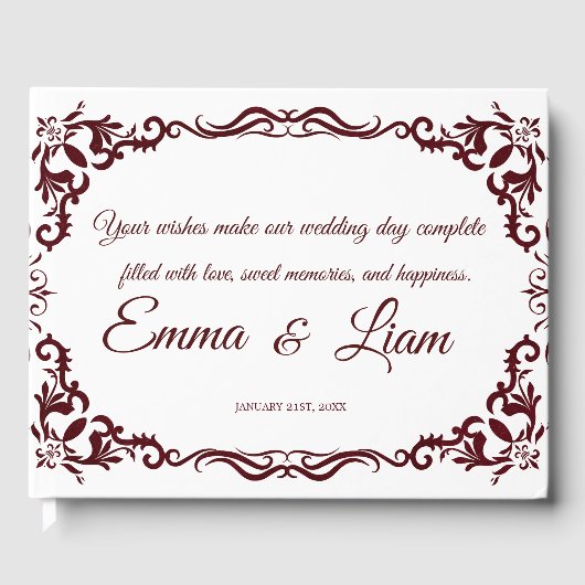 Rustic Mexican Wedding Guest Book  Gastenboek (Voorkant)