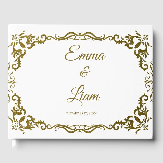 Rustic Mexican Wedding Guest Book Gastenboek (Voorkant)