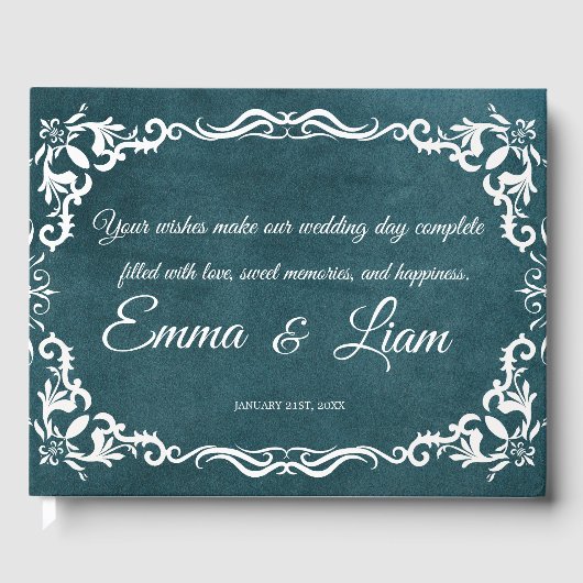 Rustic Mexican Wedding Guest Book Gastenboek (Voorkant)