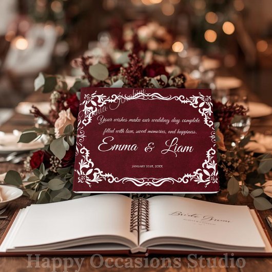 Rustic Mexican Wedding Guest Book  Gastenboek