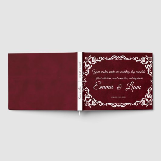 Rustic Mexican Wedding Guest Book Gastenboek (Volledig)