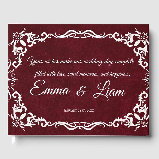 Rustic Mexican Wedding Guest Book  Gastenboek (Voorkant)