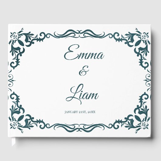 Rustic Mexican Wedding Guest Book Gastenboek (Voorkant)