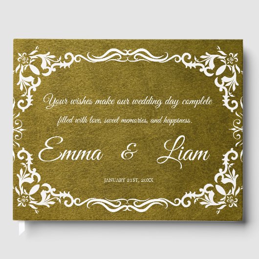 Rustic Mexican Wedding Guest Book Gastenboek (Voorkant)