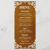 Rustic Mexican Wedding Menu Card (Voorkant)