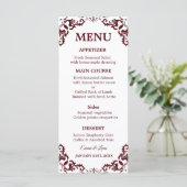 Rustic Mexican Wedding Menu Card (Staand voorkant)