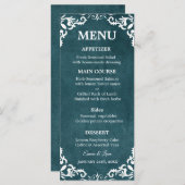 Rustic Mexican Wedding Menu Card (Voorkant / Achterkant)