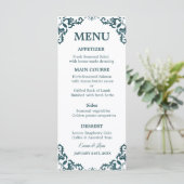 Rustic Mexican Wedding Menu Card (Staand voorkant)