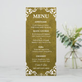 Rustic Mexican Wedding Menu Card (Staand voorkant)