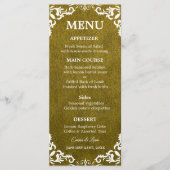 Rustic Mexican Wedding Menu Card (Voorkant)