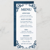 Rustic Mexican Wedding Menu Card (Voorkant / Achterkant)