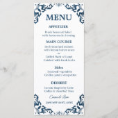 Rustic Mexican Wedding Menu Card (Voorkant)