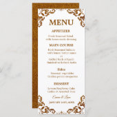 Rustic Mexican Wedding Menu Card (Voorkant / Achterkant)
