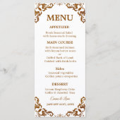 Rustic Mexican Wedding Menu Card (Voorkant)