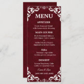 Rustic Mexican Wedding Menu Card (Voorkant / Achterkant)