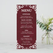 Rustic Mexican Wedding Menu Card (Staand voorkant)