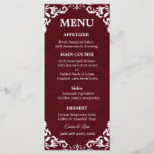 Rustic Mexican Wedding Menu Card (Voorkant)