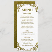 Rustic Mexican Wedding Menu Card (Voorkant / Achterkant)