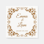 Rustic Mexican Wedding Napkins Servet (Voorkant)