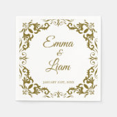 Rustic Mexican Wedding Napkins Servet (Voorkant)