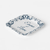 Rustic Mexican Wedding Paper Plates – Papel Picado Papieren Bordje (Gebogen)