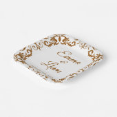 Rustic Mexican Wedding Paper Plates – Papel Picado Papieren Bordje (Gebogen)